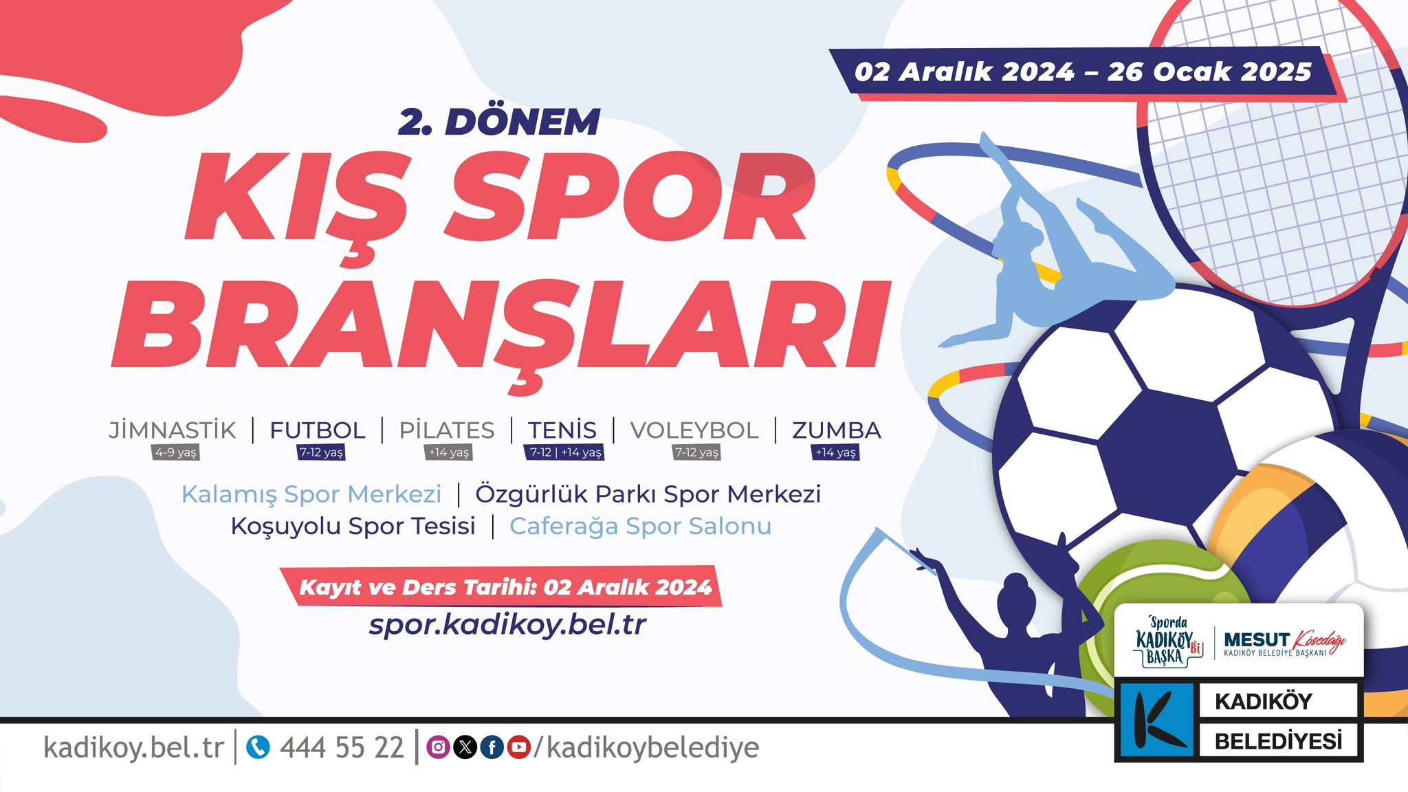 Kış spor branşlarına kayıtlar başladı